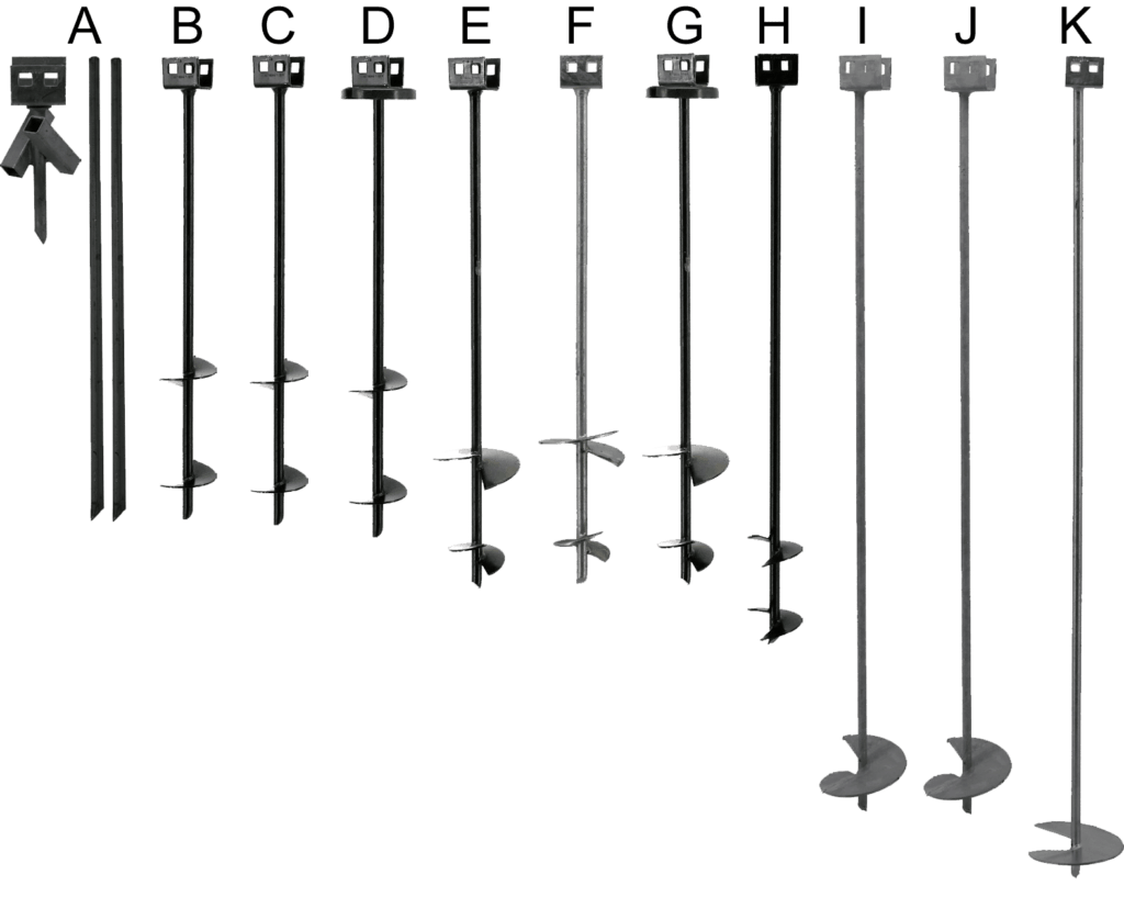 rock earth auger anchors